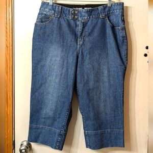 Lane Bryant denim crop pants size 18